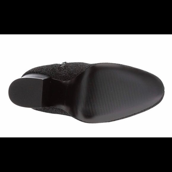 Kendall + Kylie Hailey4 Black Glitter Booties 11 - Picture 4 of 6